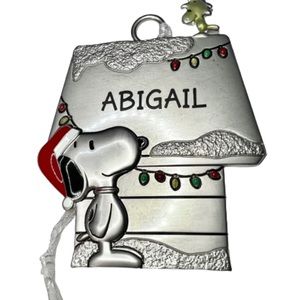 ABIGAIL -Hallmark Snoopy and Woodstock Ornament